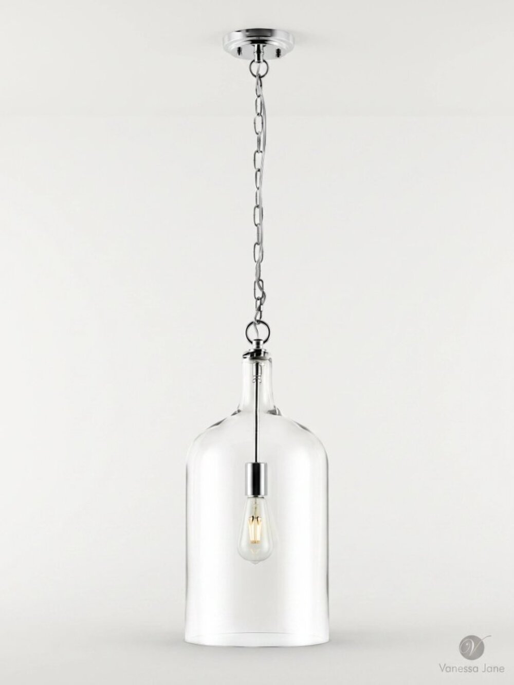 Light Society Mia Pendant Light - Chrome/Clear (Chrome/Clear)